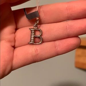 NWT Cubic Zirconia Letter “B” Necklace Pendant